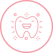 Icon of a happy tooth